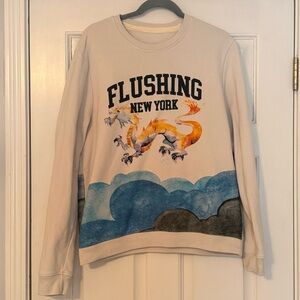 Flushing New York Dragon Crewneck Large